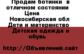 Продам ботинки  в отличном состоянии  › Цена ­ 500 - Новосибирская обл. Дети и материнство » Детская одежда и обувь   